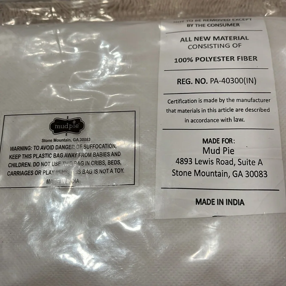 Mud Pie - Fa La La Mini Christmas Pillow/New in Package